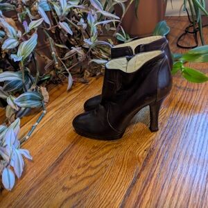 MaxMara Dark Brown Heeled Boots